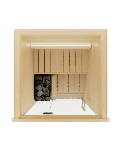 Auroom Cala Mini Natural Aspen Indoor Sauna Kit