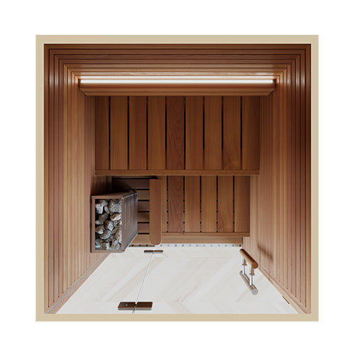 Auroom Cala Mini Thermo-Aspen Indoor Sauna Kit