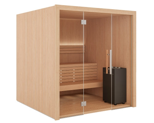 Auroom Libera Glass Indoor Home Sauna Kit
