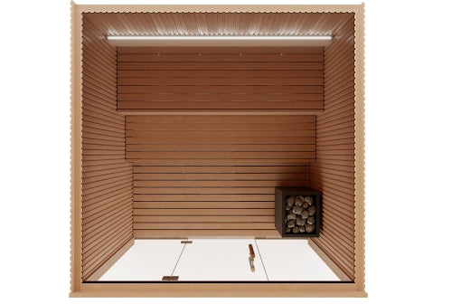 Auroom Libera Glass Indoor Home Sauna Kit