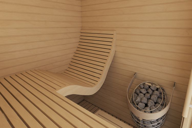 Auroom Baia Natural Aspen Indoor Sauna Kit