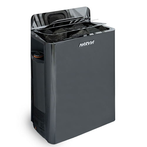 The Wall Series, 8kW, Black Stainless Steel Sauna Heater, 240V 1PH