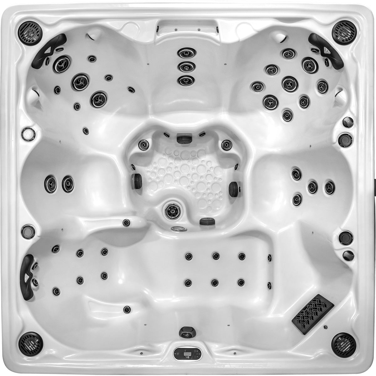 Chariton 1 - White Shell + Grey Cabinet