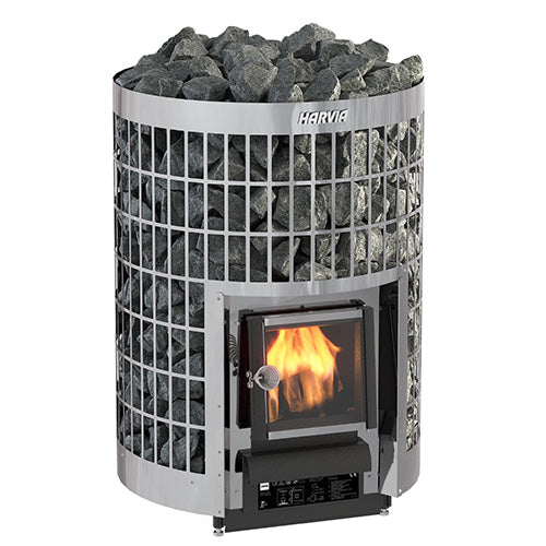 Cilindro Series 17kW Wood-Burning Sauna Stove
